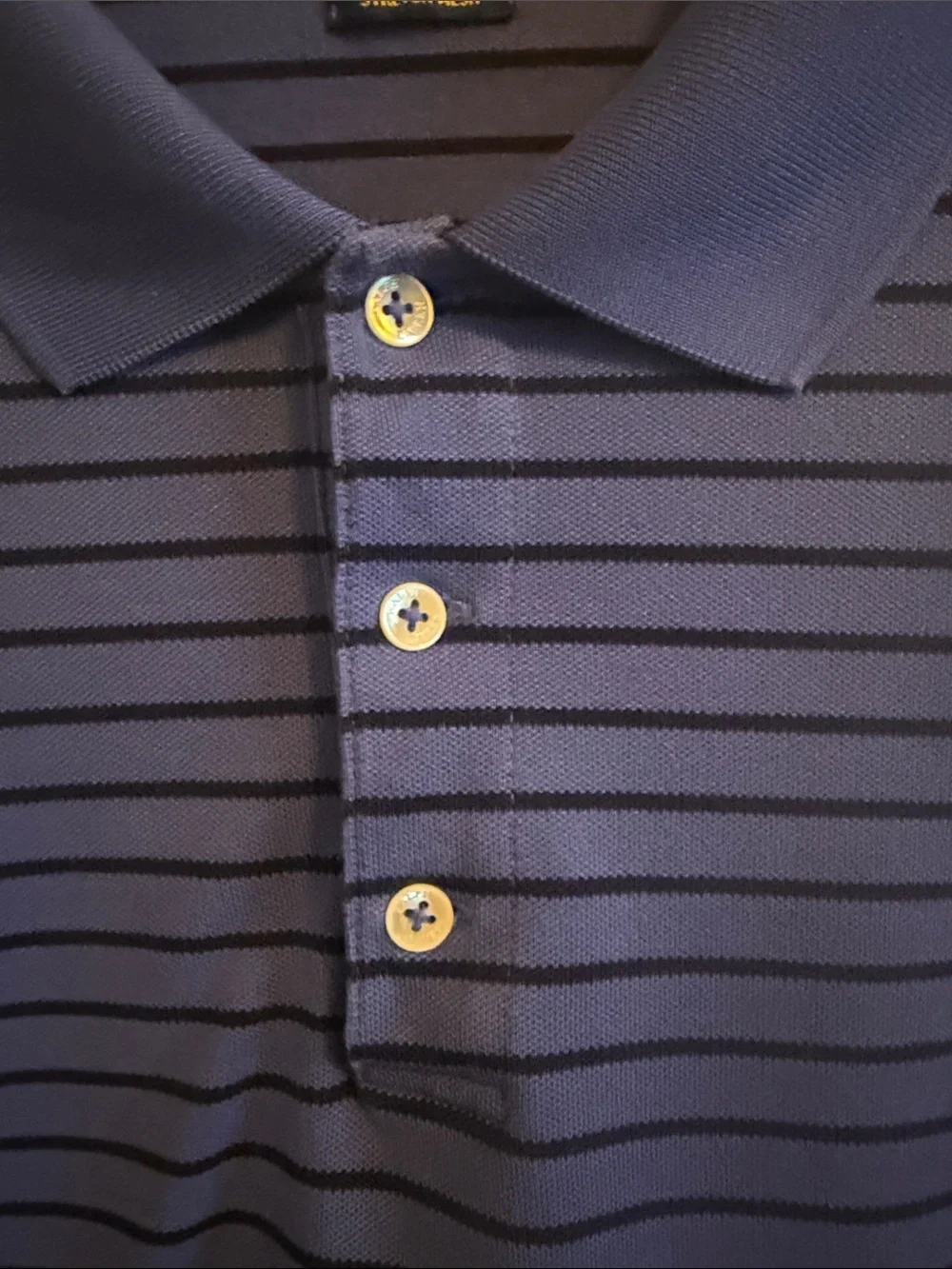 Polo by Ralph Lauren Royal Blue Polo with Navy Stripes *Very good condition*